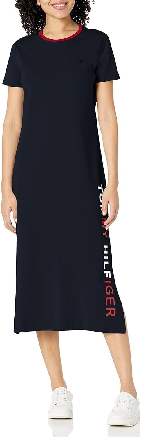 Tommy Hilfiger Damen T-Shirt Dress Freizeitkleidung