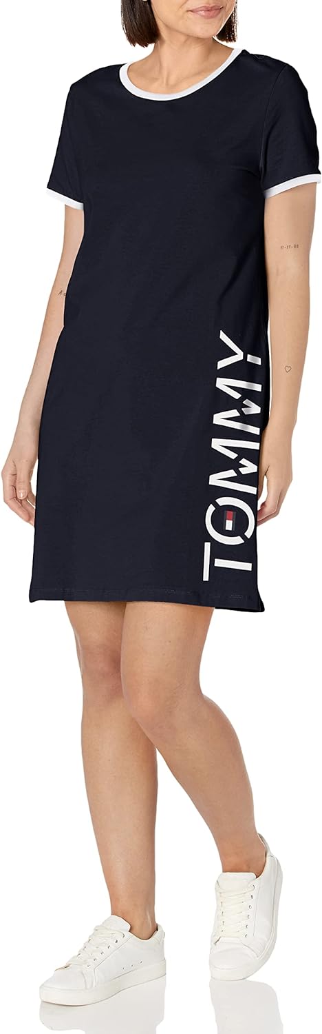 Tommy Hilfiger Damen T-Shirt Dress Freizeitkleidung